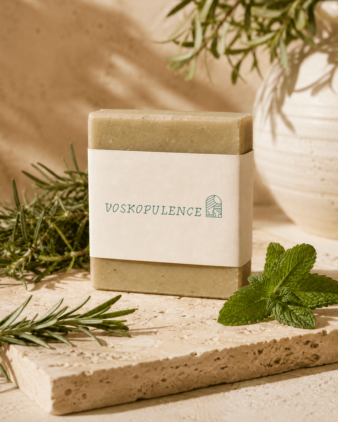 Herbal Mint & Rosemary Shampoo Bar